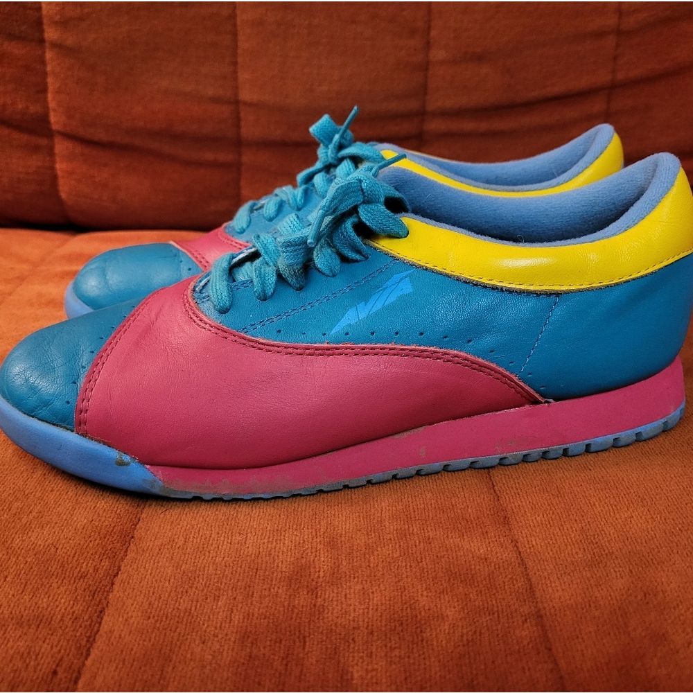 Vtg 1980s Avia Life Sneakers Size 6 1/2 Tri-Color Used